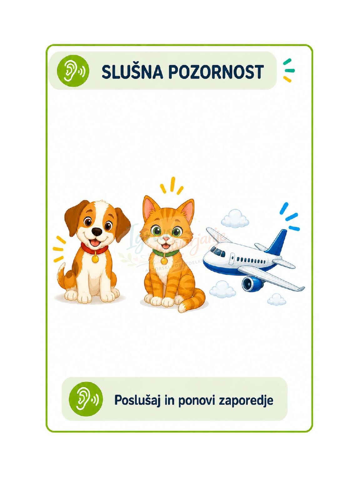 Poslušaj in ponovi -slušna pozornost - slika 5