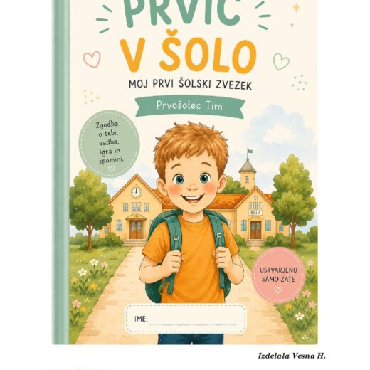 Personalizirana knjiga – Prvič v šolo